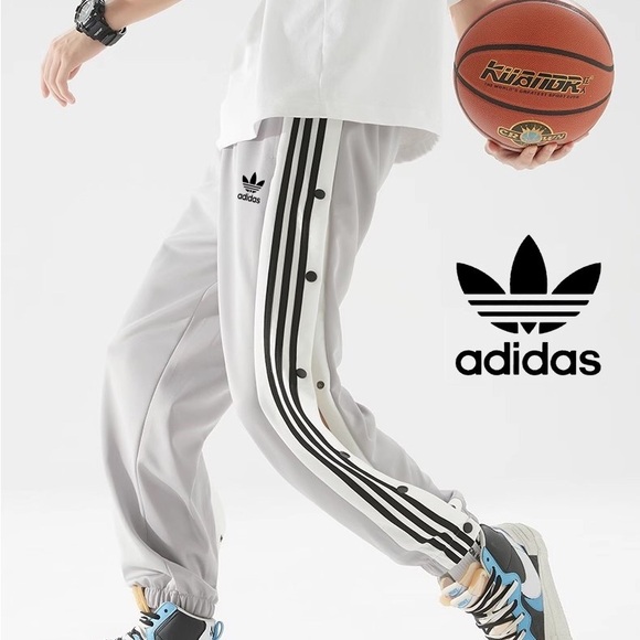 adidas Other - Adidas Light Gray Pants with Black Accents